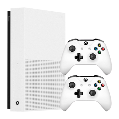 Набор Консоль Microsoft Xbox One S All-Digital Edition 1TB White Б/У  + Геймпад Беспроводной Version 2 - Retromagaz