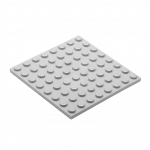 Пластина Lego Звичайна 4шт 8 x 8 41539 42534 4166618 Light Bluish Grey Б/У - Retromagaz