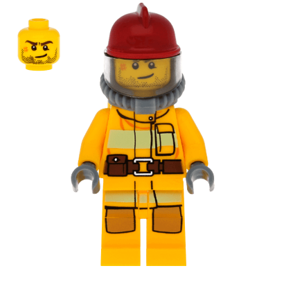 Фигурка Lego Fire 973pb1011 Bright Light Orange Fire Suit with Utility Belt City cty0287 Б/У - Retromagaz