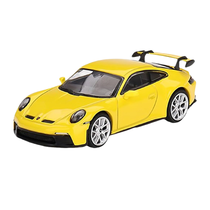 Машинка Premium MINI GT Porsche 911 (992) GT3 1:64 Yellow - Retromagaz