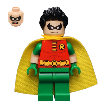 Фігурка Lego DC Robin Molded Short Sleeves Spiky Hair Super Heroes sh0200 Б/У - Retromagaz