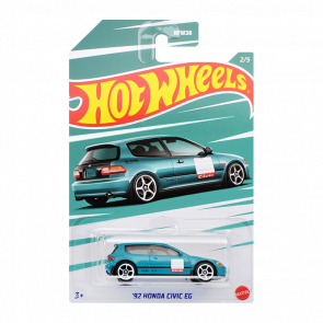 Тематическая Машинка Hot Wheels '92 Honda Civic EG Honda 1:64 HDH20 Turquoise