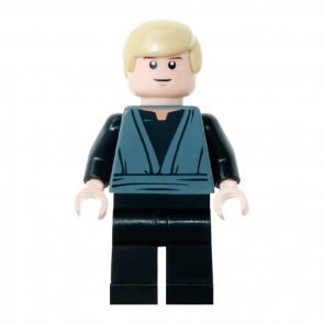 Фігурка Lego Джедай Luke Skywalker Dark Bluish Gray Jedi Robe Star Wars sw0395 1 Новий