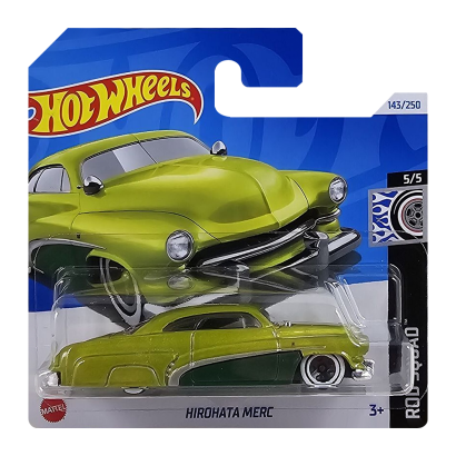 Машинка Базова Hot Wheels Hirohata Merc Rod Squad 1:64 HTD66 Green - Retromagaz