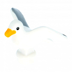 Фигурка Lego Воздух Seagull Bright Light Orange Beak Light Bluish Gray Wings Animals 12891pb01 6029299 6208794 6217369 White Б/У - Retromagaz