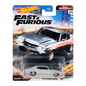 Машинка Premium Hot Wheels '70 Chevelle SS Fast & Furious 1:64 GRL81 Grey