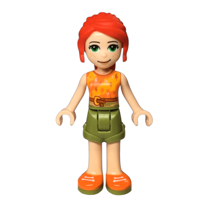 Фигурка Lego Girl Mia Olive Green Shorts Friends frnd352 1 Б/У - Retromagaz