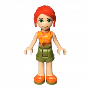 Фигурка Lego Girl Mia Olive Green Shorts Friends frnd352 1 Б/У - Retromagaz