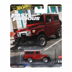 Машинка Premium Hot Wheels Toyota Land Cruiser FJ43 Fast & Furious 1:64 HRT96 Red