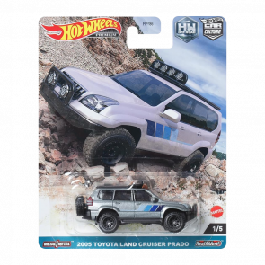 Машинка Premium Hot Wheels 2005 Toyota Land Cruiser Prado Off-Road 1:64 HKC70 Grey - Retromagaz