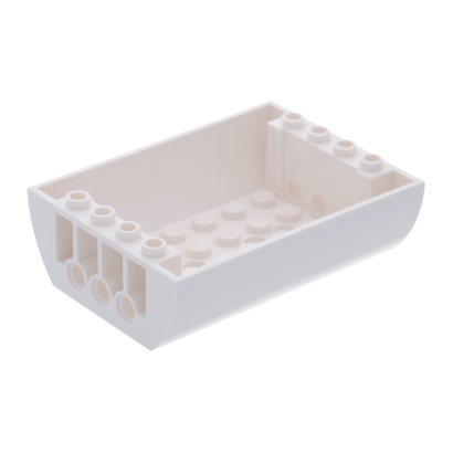 Скіс Lego Заокруглена Inverted Double 6 x 8 x 2 45410 4195058 6079668 6247198 White Б/У - Retromagaz