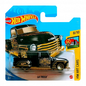 Машинка Базова Hot Wheels La Troca Art Cars 1:64 GRY35 Black - Retromagaz