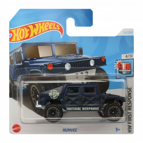 Машинка Базовая Hot Wheels HMMWV Humvee First Response 1:64 HTD00 Blue - Retromagaz