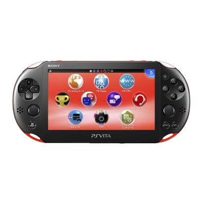 Консоль Sony PlayStation Vita Slim Модифицированная 64GB Red Black + 5 Встроенных Игр Б/У - Retromagaz