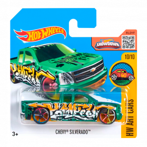 Машинка Базовая Hot Wheels Chevy Silverado Art Cars 1:64 DHR93 Green