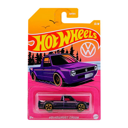 Тематическая Машинка Hot Wheels Volkswagen Caddy Volkswagen 1:64 HDH44 Purple - Retromagaz