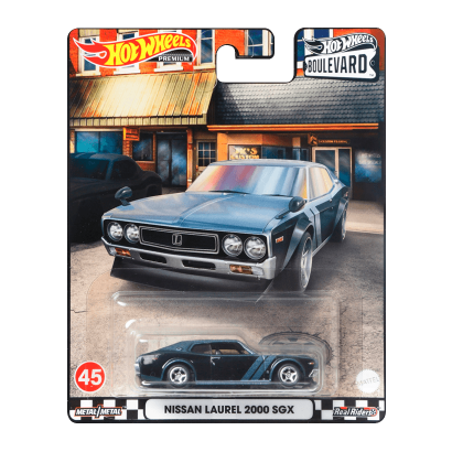 Машинка Premium Hot Wheels Nissan Laurel 2000 SGX Boulevard 1:64 HCR09 Metallic Blue - Retromagaz