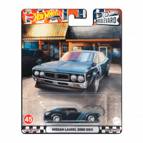 Машинка Premium Hot Wheels Nissan Laurel 2000 SGX Boulevard 1:64 HCR09 Metallic Blue - Retromagaz