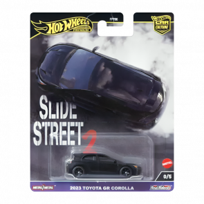 Машинка Premium Hot Wheels 2023 Toyota GR Corolla Chase Slide Street 1:64 HKC87 Black - Retromagaz