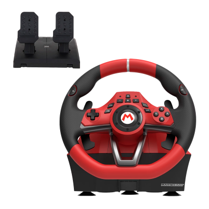 Руль Nintendo Switch Mario Kart Racing Wheel Apex Red Новый - Retromagaz