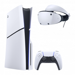 Набір Консоль Sony PlayStation 5 Slim Blu-ray 1TB White Новий + Окуляри Віртуальної Реальності Дротовий VR2