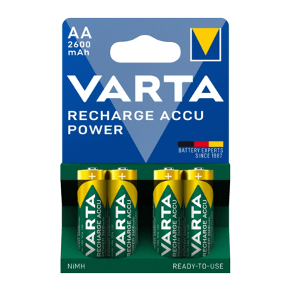 Аккумулятор Varta AA 4шт NiMh Recharge Accu Power 2600 mAh - Retromagaz