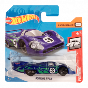 Машинка Базовая Hot Wheels Porsche 917 LH Porsche 1:64 GHD21 Dark Blue