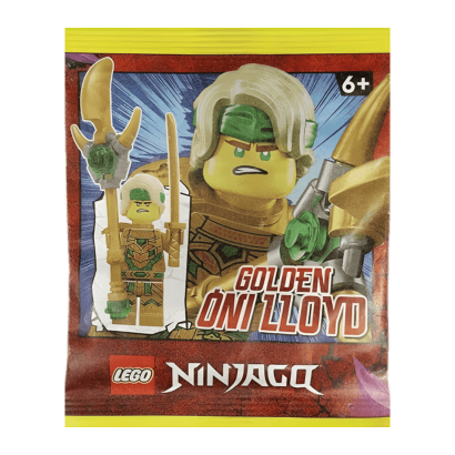 Конструктор Lego Фігурка Golden Oni Lloyd Paper Bag Ninjago 892297 njo796 Новый - Retromagaz