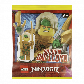 Конструктор Lego Фігурка Golden Oni Lloyd Paper Bag Ninjago 892297 njo796 Новий - Retromagaz