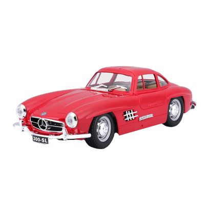 Машинка Bburago 1954 Mercedes-Benz 300 SL 1:24 Red - Retromagaz