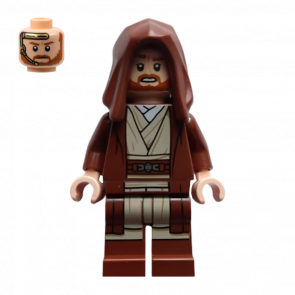 Фигурка Lego Джедай Obi-Wan Kenobi Reddish Brown Robe and Hood Star Wars sw1255 Б/У - Retromagaz