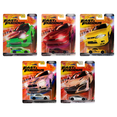 Набор Машинка Premium Hot Wheels Fast & Furious 2022-1 DMC55 5шт - Retromagaz