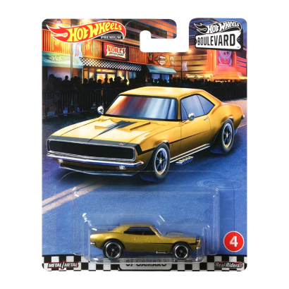 Машинка Premium Hot Wheels '67 Camaro Boulevard 1:64 GJT69 Gold - Retromagaz