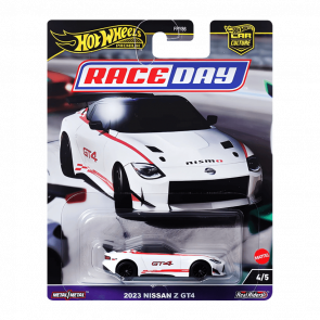 Машинка Premium Hot Wheels 2023 Nissan Z GT4 Race Day 1:64 HRV73 White