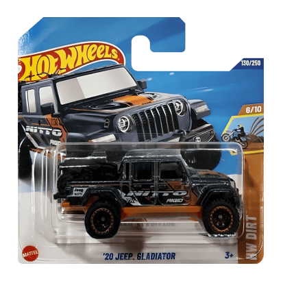 Машинка Базова Hot Wheels '20 Jeep Gladiator Super Treasure Hunt STH Dirt 1:64 JBC40 Black - Retromagaz