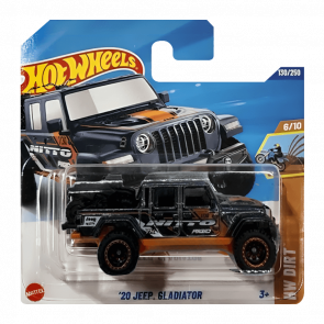 Машинка Базовая Hot Wheels '20 Jeep Gladiator Super Treasure Hunt STH Dirt 1:64 JBC40 Black - Retromagaz