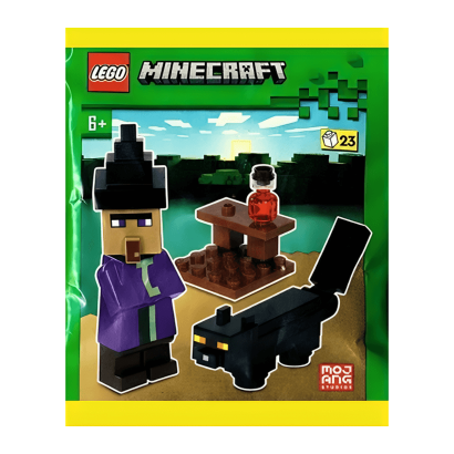 Конструктор Lego Фігурка Witch With Black Cat Paper Bag Minecraft 662408 min150 Новий - Retromagaz