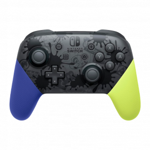 Геймпад Беспроводной Nintendo Switch Pro Controller Splatoon 3 Limited Edition Yellow Blue Б/У - Retromagaz