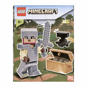 Конструктор Lego Фигурка Knight with Chest and Anvil Foil Pack Minecraft 662309 min146 Новый