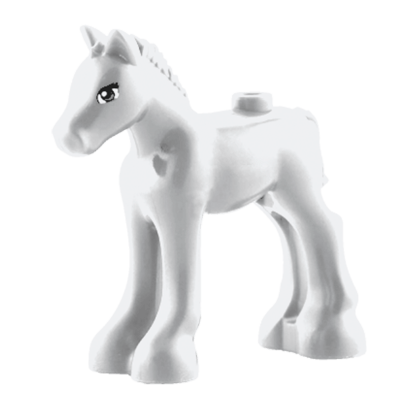 Фігурка Lego Земля Horse Friends Foal with Black and Reddish Brown Eyes Pattern Animals 11241pb01 34043pb01 1 6022477 White Б/У - Retromagaz