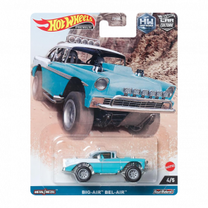 Машинка Premium Hot Wheels Chevrolet Big-Air Bel-Air Off-Road 1:64 HKC74 Light Blue - Retromagaz