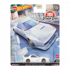 Машинка Premium Hot Wheels Mazda RX7 FC Pandem Ronin Run 1:64 HCJ86 White - Retromagaz