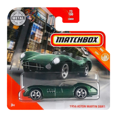 Машинка Велике Місто Matchbox 1956 Aston Martin DBR1 City 1:64 GKM33 Green - Retromagaz