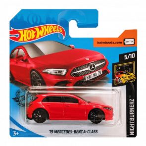 Машинка Базова Hot Wheels '19 Mercedes-Benz A-Class Nightburnerz 1:64 GHD13 Red