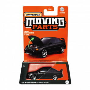 Тематична Машинка Matchbox 1996 Mitsubishi Lancer Evolution IV Moving Parts 1:64 FWD28/HVM98 Black - Retromagaz