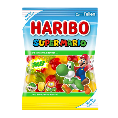 Конфеты Жевательные Haribo Super Mario Yoshi Sauer - Retromagaz