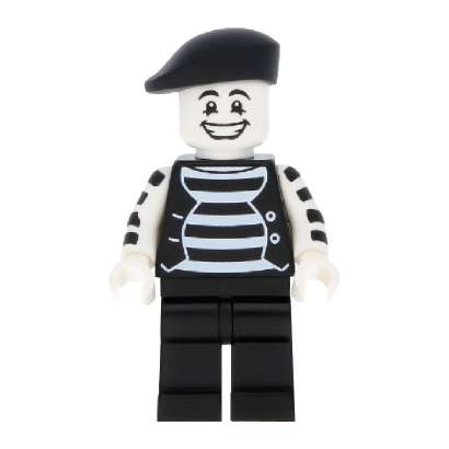 Фігурка Lego Series 2 Mime Collectible Minifigures col025 2 Б/У - Retromagaz