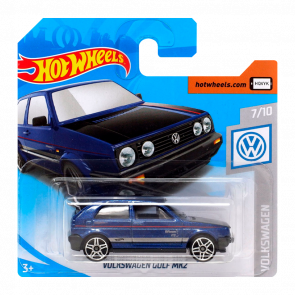 Машинка Базова Hot Wheels Volkswagen Golf MK2 Volkswagen 1:64 FYF76 Dark Blue - Retromagaz