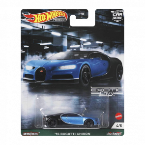 Машинка Premium Hot Wheels '16 Bugatti Chiron Exotic Envy 1:64 GRJ76 Blue