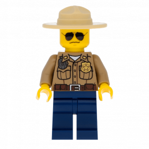 Фігурка Lego Police 973pb0985 Forest Dark Tan Shirt with Pockets City cty0264 Б/У - Retromagaz